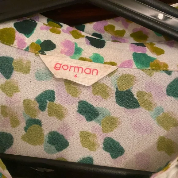 Gorman green confetti blouse, size 6 but would fit size 8, classy, elegant, fun! - Picture 4 of 5